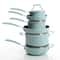 Kenmore® Elite Andover 10-Piece Glacier Blue Nonstick Aluminum Cookware Set